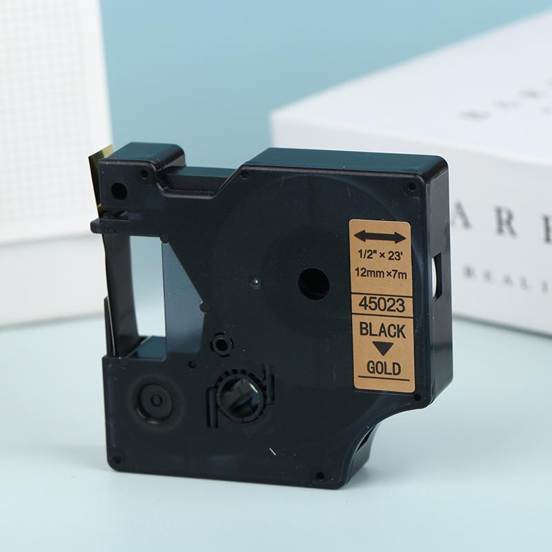 Многоцветные ленты для принтера этикеток Самоклеящиеся этикетки Водонепроницаемые и устойчивые к царапинам D1 6/9/12/19/24 мм