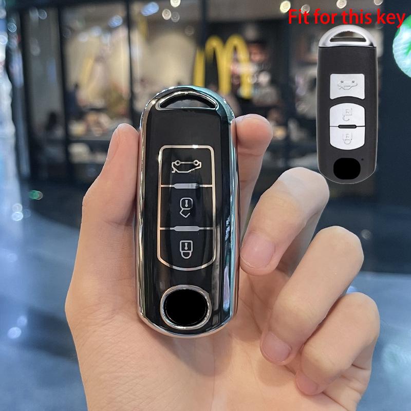 Новый чехол для ключей из ТПУ с 2 3 4 кнопками для Mazda 2 3 6 Atenza Axela Demio CX-5 CX5 CX-3 CX7 CX-9 CX30 2016 2017 2018 2019, чехол для ключей