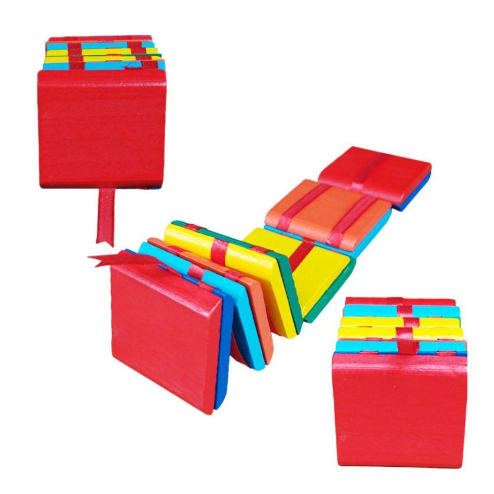 Цветная Лестница Снятие Стресса Непоседа Игрушка Вращающиеся Игрушки Flipo Flip Деревянная