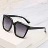 Трендовые квадратные солнцезащитные очки Женские Ретро Яркие черные Простые солнцезащитные очки Мужские Уличные очки