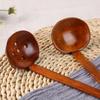 Nature Long Handle Colander Wooden Ladle Soup Spoon Slotted Spoon Ramen Spoon Kitchen Utensil Tool