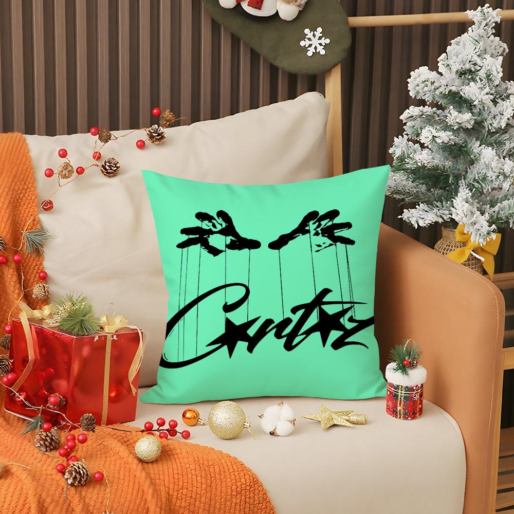 Rebellious Spirit CCorteiz Logo Pillow Case Printing Pillowcase Living Room Sofa Cushion Cover Bedroom Room Decor
