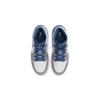 Кроссовки Air Jordan 1 Mid GS Cement True Blue для детей Серый Цемент-Серый Белый DQ8423-014