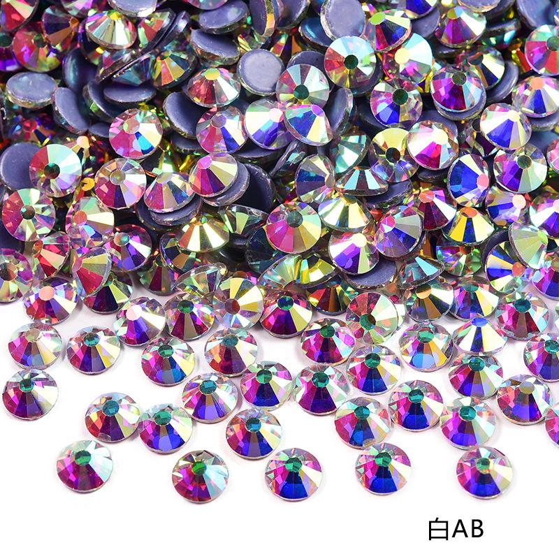 Имитация австрийского горячего алмазного маникюра Стеклянное плоскодонное сверло Клей для страз Аксессуары для одежды своими руками Термоплавкий клей для нижнего сверла