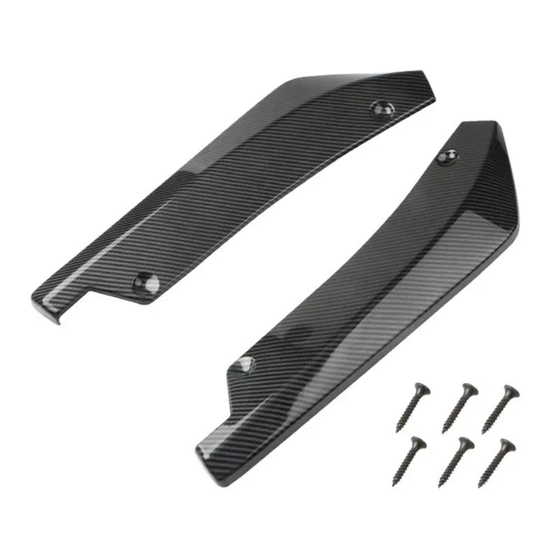 Car Bumper Front and Rear Lip Universal Spoilercorn Diffuser Splitter Carbon Fiber Fender Scratch Protector Side Skirt Extension