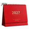 Stable Triangular Base Calendar Desk 2026-2027, Oct 2026-Dec 2027 14-Month Calendar, Large Gift for Colleagues Desktop Planning, Organizing in Family,