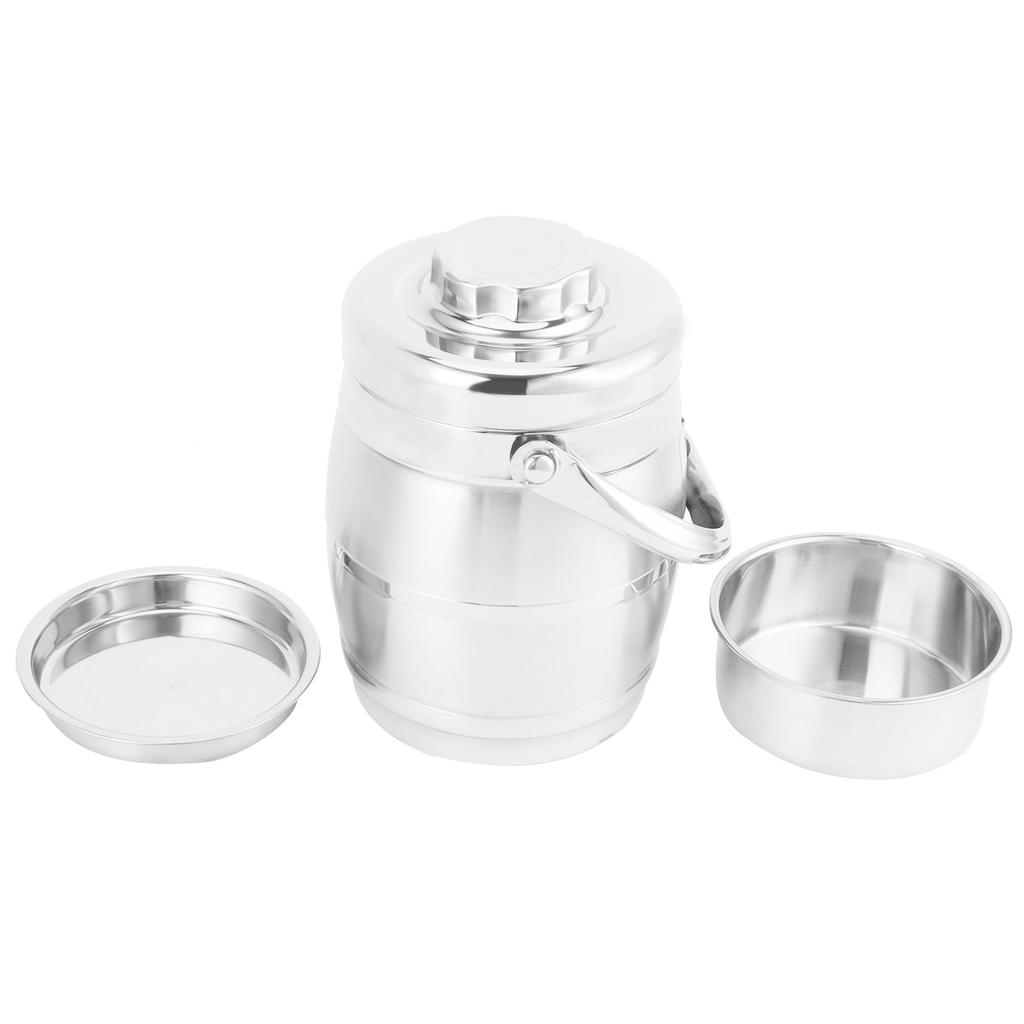 Изолированный ланч-бокс с двойным вакуумным слоем из нержавеющей стали, изоляция, студенческий/взрослый бенто-бокс(2,0 л )