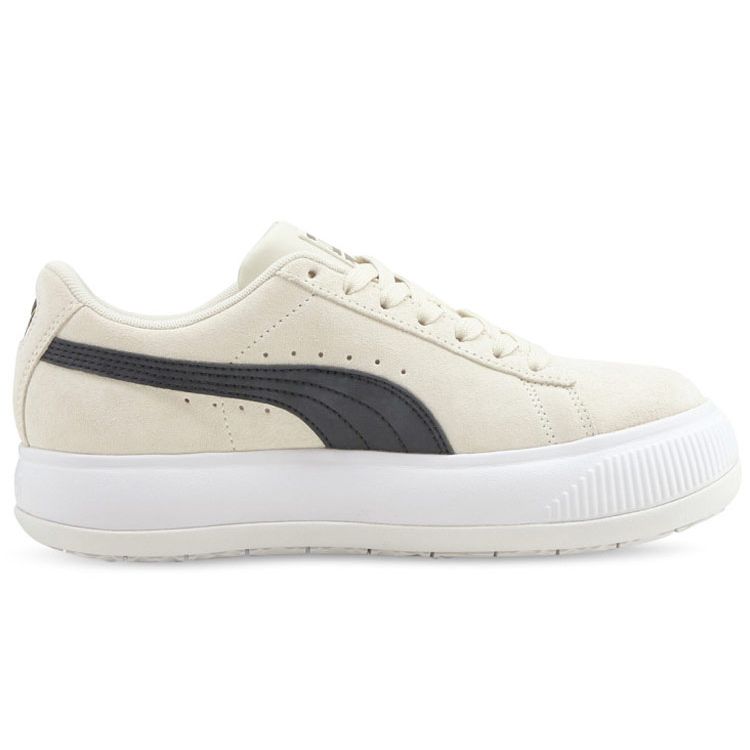 Puma Замшевые Платформенные Унисекс Кроссовки Бежевые Черные 380686-01
