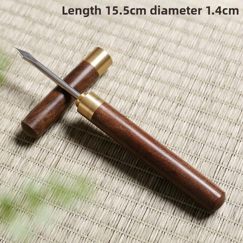 Профессиональный деревянный чайный нож Эбеновый чайный нож Игла Шило Инструменты для чая Пуэр Инструмент для чайной лепешки Инструмент для китайских кунг-фу чайных наборов
