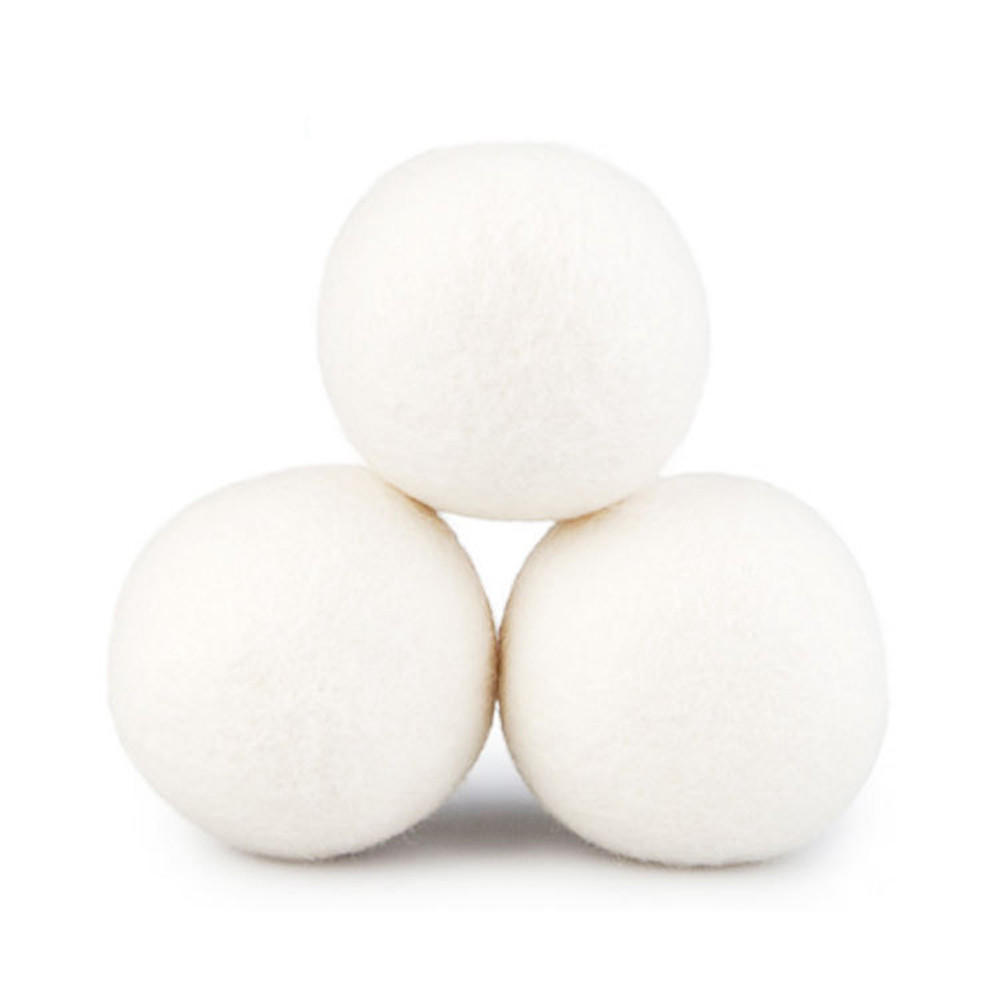  Sheep 6-Pack Premium Wool Dryer Balls Reusable Natural Fabric Softener 6CM 