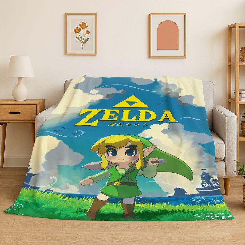 Classic Z-Zelda Cartoon Games Soft Flannel Throw Blanket,Cozy Blanket for Bed,Couch,Sofa,Bedroom,Living Room,Picnic Camping