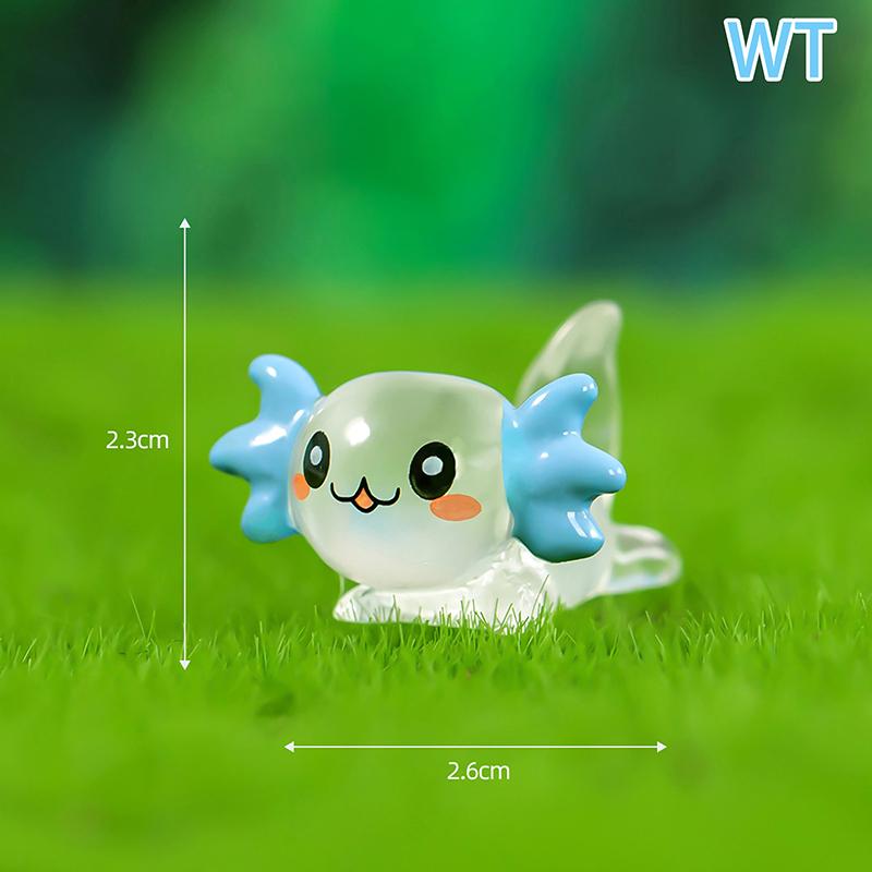 Luminous Hexagonal Dragon Ornament Mini Color Cartoon Doll Micro Landscape Decoration Miniature Toy Decorative Figurines