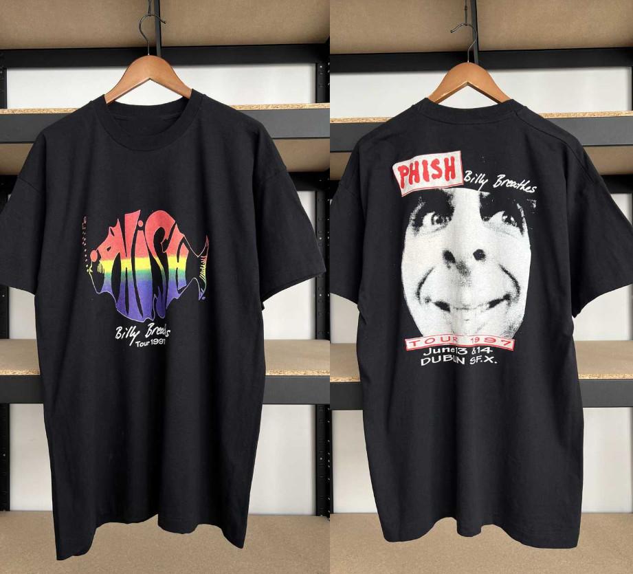 Band Vintage Phish Billy Breathes Rock Tshirt Black Full Size BL2.1044 Unisex T-Shirt