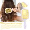 Vented Detangling Hair Brush Ergonomic Handle Scalp Massage Wet Dry Long Curly Fluffy Hair Styling Honeycomb Comb Women Girls Hairdressing Tool