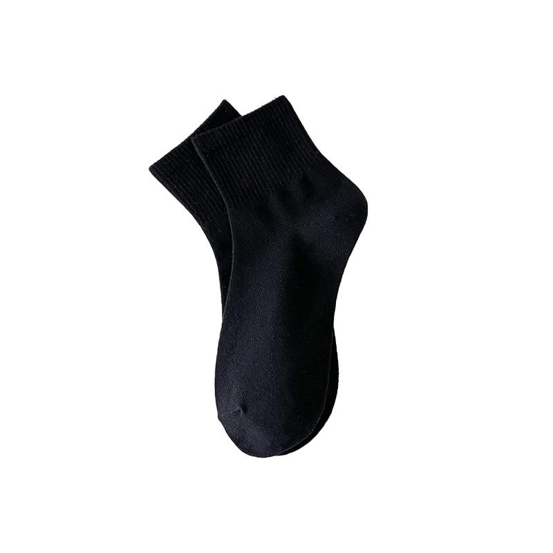 Женские спортивные носки из хлопка макаронных цветов - Дышащие, Влагоотводящие, Не скатывающиеся, Средней длины для весны и осени