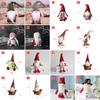 34 Styles Knitted Fabric Swedish Tomte Dwarf Rudolph Gnomes Dwarf Santa Claus Faceless Plush Doll