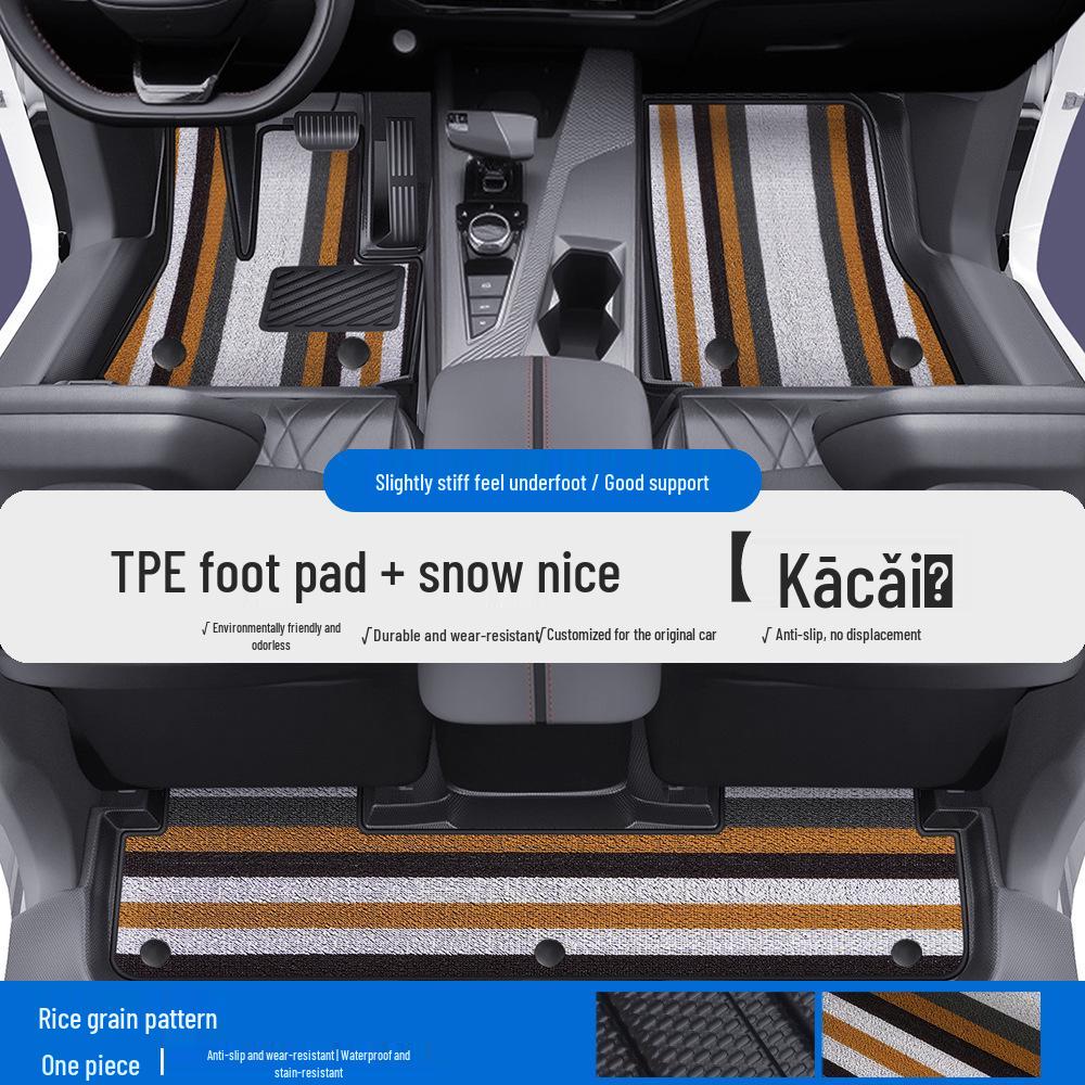 Совместимые коврики для пола автомобиля из ТПЭ для Changan Oshan Z6, X5PLUS, X7PLUS и 520 - Полное покрытие порога