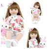 BZDOLL 60 см Мягкая силиконовая кукла Reborn, игрушки как настоящая виниловая принцесса для малышей, живая Bebe для девочек Bonecas, детский подарок на день рождения