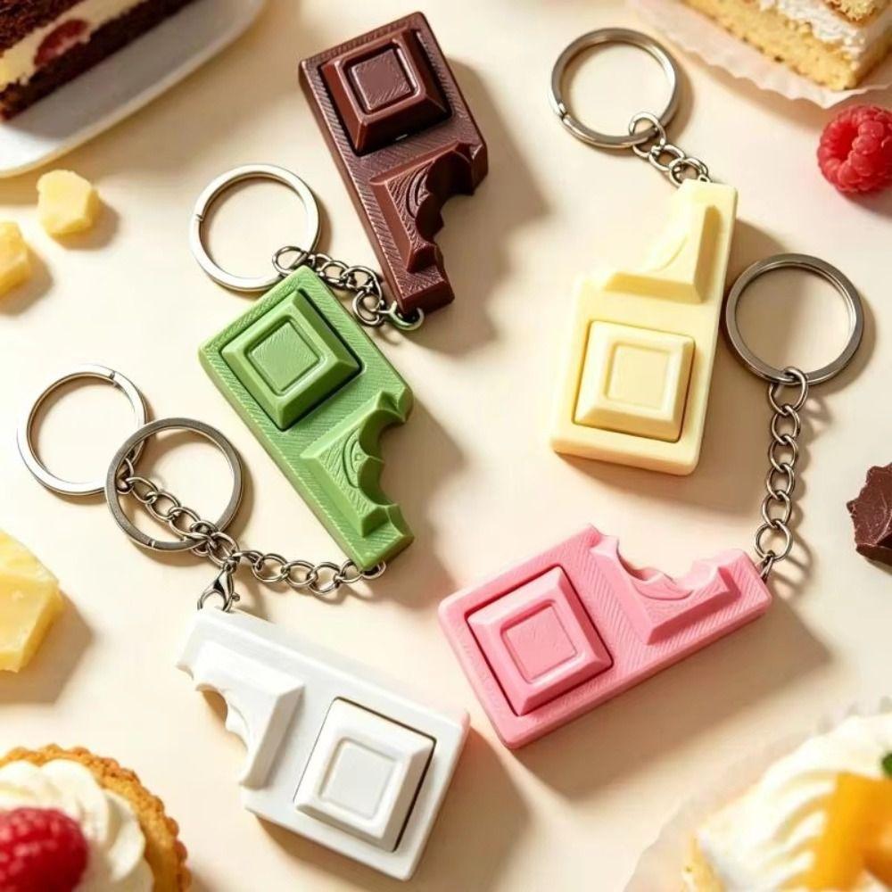 3D Printed Keyboard Fidget Toy Chocolate Design Fidget Keychain Fidget Play