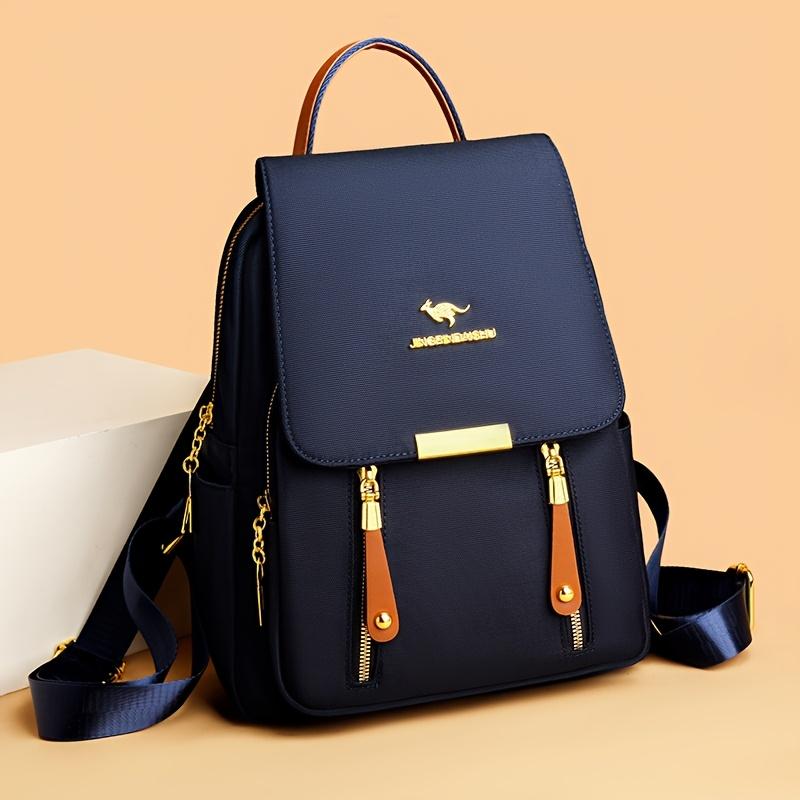 Стильный Универсальный Женский Рюкзак Многокарманная Сумка для Ноутбука с Верхней Ручкой Идеально Подходит для Школы, Путешествий и Повседневного Использования