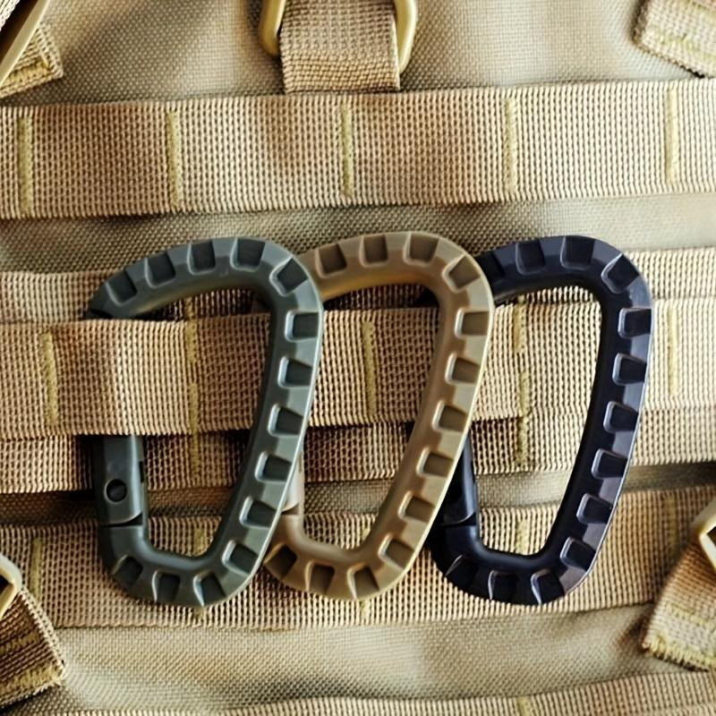 1 шт. Прочные пряжки для рюкзака, пластиковые крючки-карабины, D-образные EDC-аксессуары для туризма и кемпинга