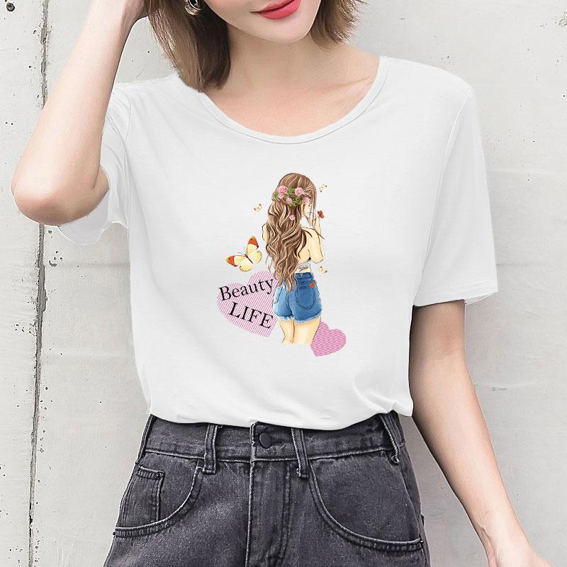 Girl Pattern Patches Fashion Woman Heat Transfer Stickers Jeans Diy Accessory Sticker Heat Press Appliqued Iron On Patch Custom