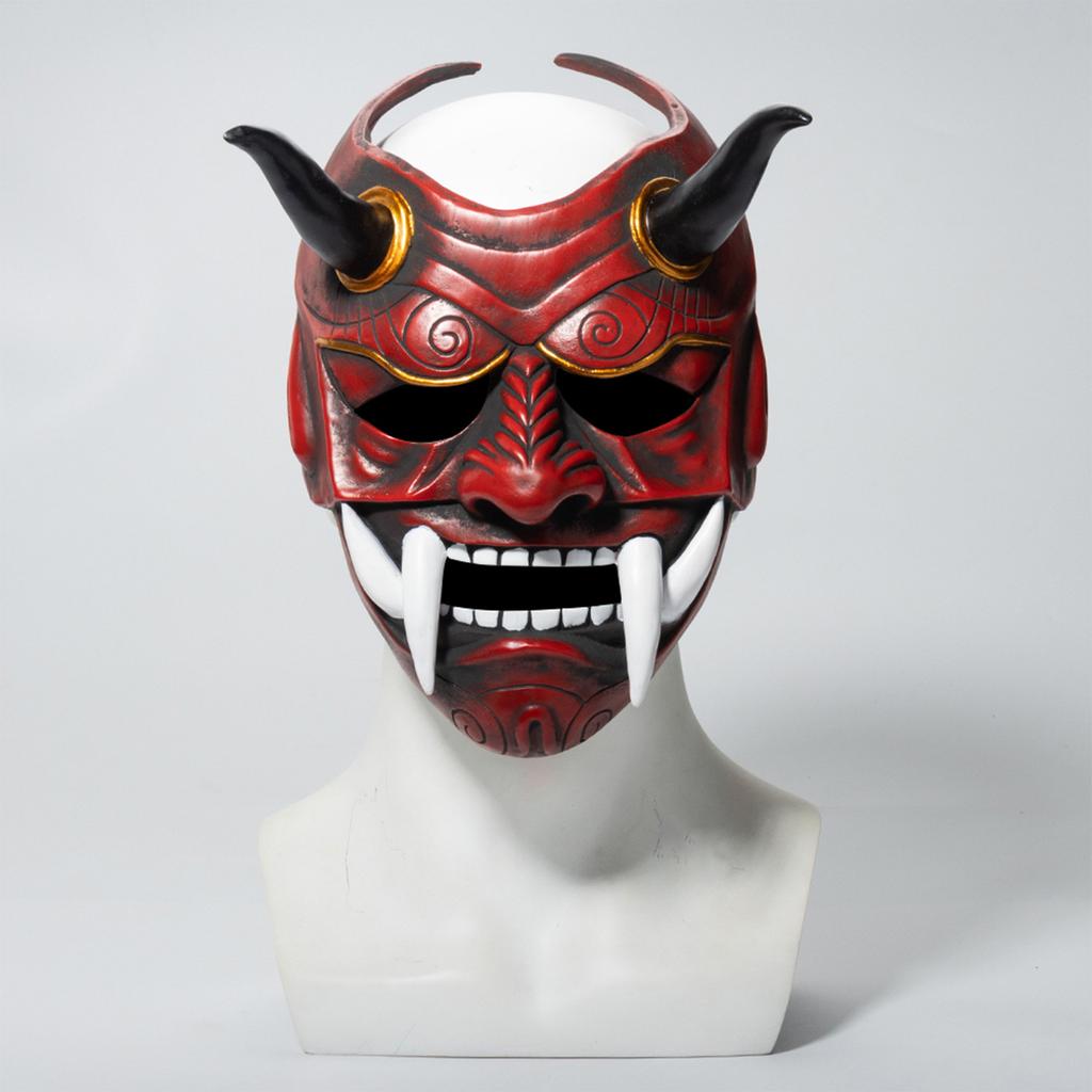 Японская маска Hannya Oni, полнолицевая латексная маска Evil De-mon Mon-ster для мужчин