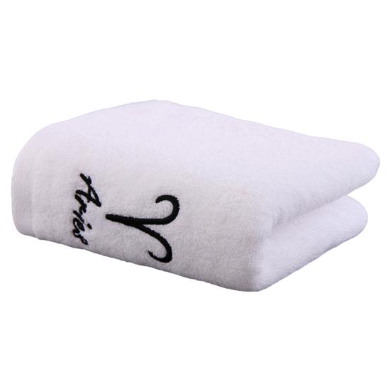 Shower Towel Thickened Lint-free Letters Embroidery Highly Absorbent Soft Cotton Face Towel Washroom