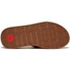 Сандалии КОЖАНЫЕ ШЛЕПАНЦЫ НА ПЛАТНОЙ ФОРМЕ Light Tan см [Fit Flop] F-MODE RAW-EDGE H-BAR женские 22.0