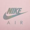 Nike Свитшот G Nsw Air Ft Bf Дизайн в стиле колор-блок Принт с логотипом бренда Пуловер с круглым вырезом Длинный рукав Детский топ Розовый DD7135-630