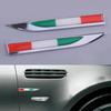 2 шт. Набор наклеек-значков на автомобиль из разных стран, Металлические наклейки для модификации крыла, Декорация кузова, Автотовары оптом