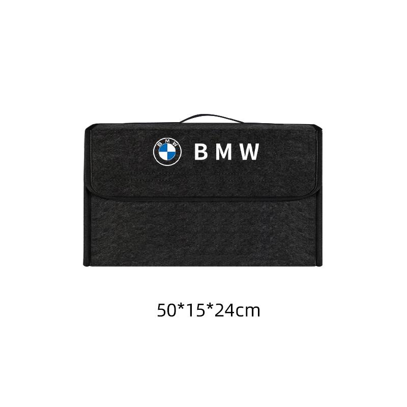 HBSW4 D5D486 Car interior stickers For BMW X3 X5 E36 E39 E46 E60 E90 E90 Felt Storage Bag Folding Organizer Box Trunk Tool Case