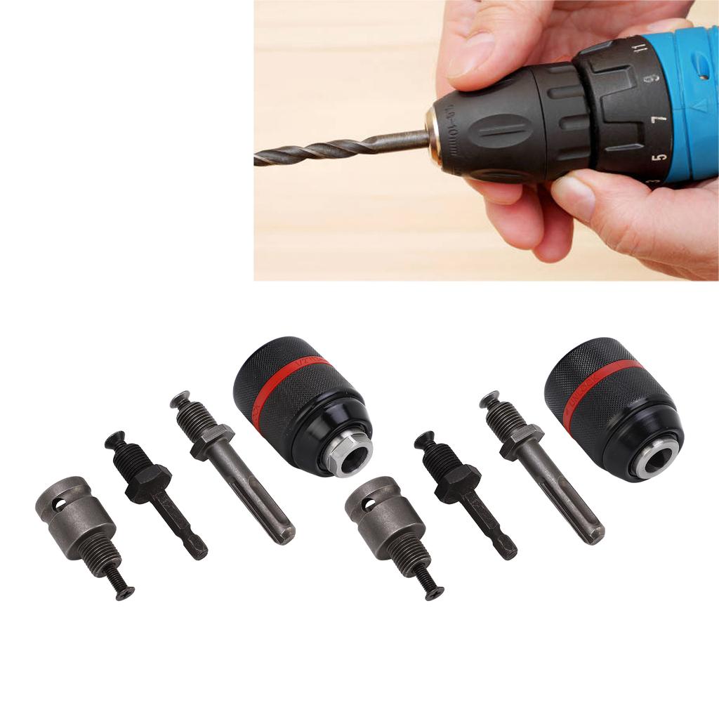 Сверлильный патрон, самозатягивающийся без ключа, 1/2 дюйма, диапазон зажима 2–13 мм, быстросменный инструмент