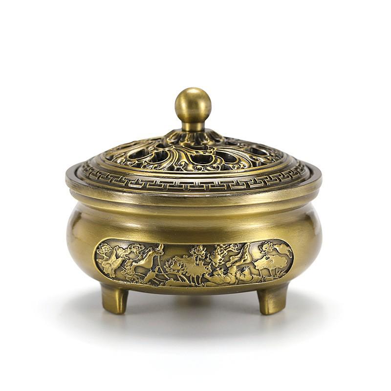 Латунная курильница с плоским дном Jinlian для домашнего и внутреннего использования