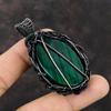 Зеленый огонь, лабрадорит, кулон, медная проволока, кулон, медные украшения ручной работы, оригинальный кулон с драгоценным камнем, проволочная пленка, ювелирный подарок для мамы