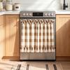 Modern Minimalist Gingham Oven Curtain Kitchen Stove Short Tiered Window Valance Cabinet Or Shelf Decor