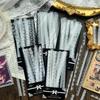 30 шт. Упаковка креативных наклеек в виде длинных полосок, клейкие, для DIY, декора дневника, альбома, скрапбукинга, планировщика, Junk Journal