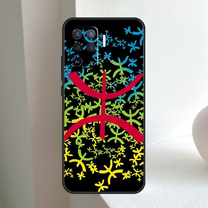 Флаг берберов амазигов для OPPO A96 A76 A16 A5 A6 Pro A15 A17 A57 A18 A38 A58 A78 A98 A54 A74 A94 A40 A60 A80 Чехол