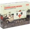 ICM 1/35 German Ford V3000S/SS M Maultier Field Ambulance (35414) Plastic Model