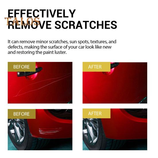 2/3 шт. Паста для ремонта царапин на автомобиле с губкой 100 мл Профессиональный набор для удаления царапин на транспортных средствах Полировочный воск для глубоких царапин