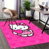 1 шт. Sanrio Hello Kitty Ковер для офиса с принтом русалки Прямоугольный коврик под стол, Идеальный декор для гостиной, спальни, кухни, Нескользящий пол