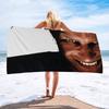A-Aphex Twin Микрофибра С принтом Пляжное полотенце Альпинизм Йога Пляж Плавание Бег Впитывающее Мягкое полотенце
