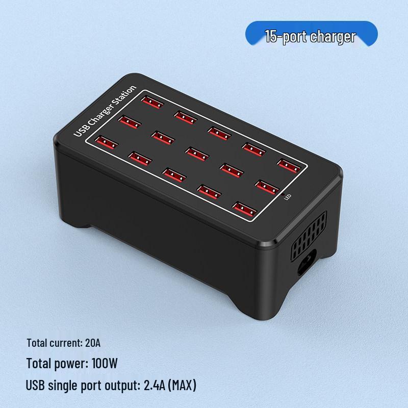 Мощная USB-станция для зарядки с несколькими портами - Настольное зарядное устройство для мобильных устройств и сетевой фильтр