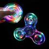 Кристаллический Светящийся Светодиодный Спиннер для рук, Светящийся в темноте, EDC Игрушки для снятия стресса, Кинетический Гироскоп для детей
