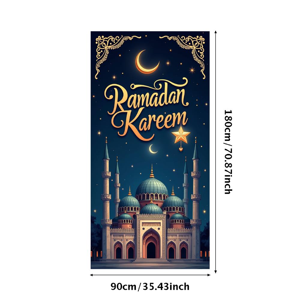 Рамадан Карим Баннер Мечеть Фонари Праздничный Приветственный Фон Рамадан Мубарак Вечеринка Домашний Декор Реквизит для Фотографии Фон