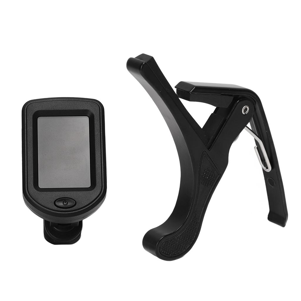 Guitar Capo Pick Tuner Set LED Display Guitar Clear Backlight Reading Accessories Tuner Kit