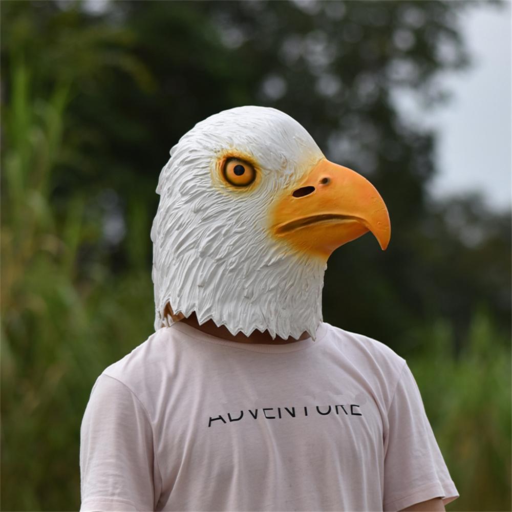 1 Маска Орла из Латекса на Всю Голову Достойный Головной Убор Маска Животного Реквизит для Вечеринки Косплея
