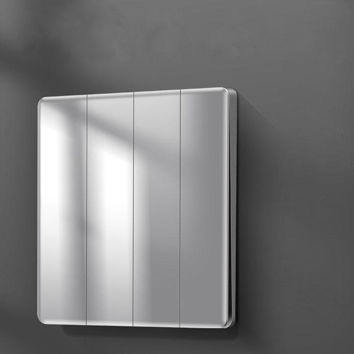 Ultra-Thin Wall Light Switch Home Hotel 1/2/3/4 Gang 2 Way Black Gold Tempered Glass Panel Push Button Switch Wall Switch