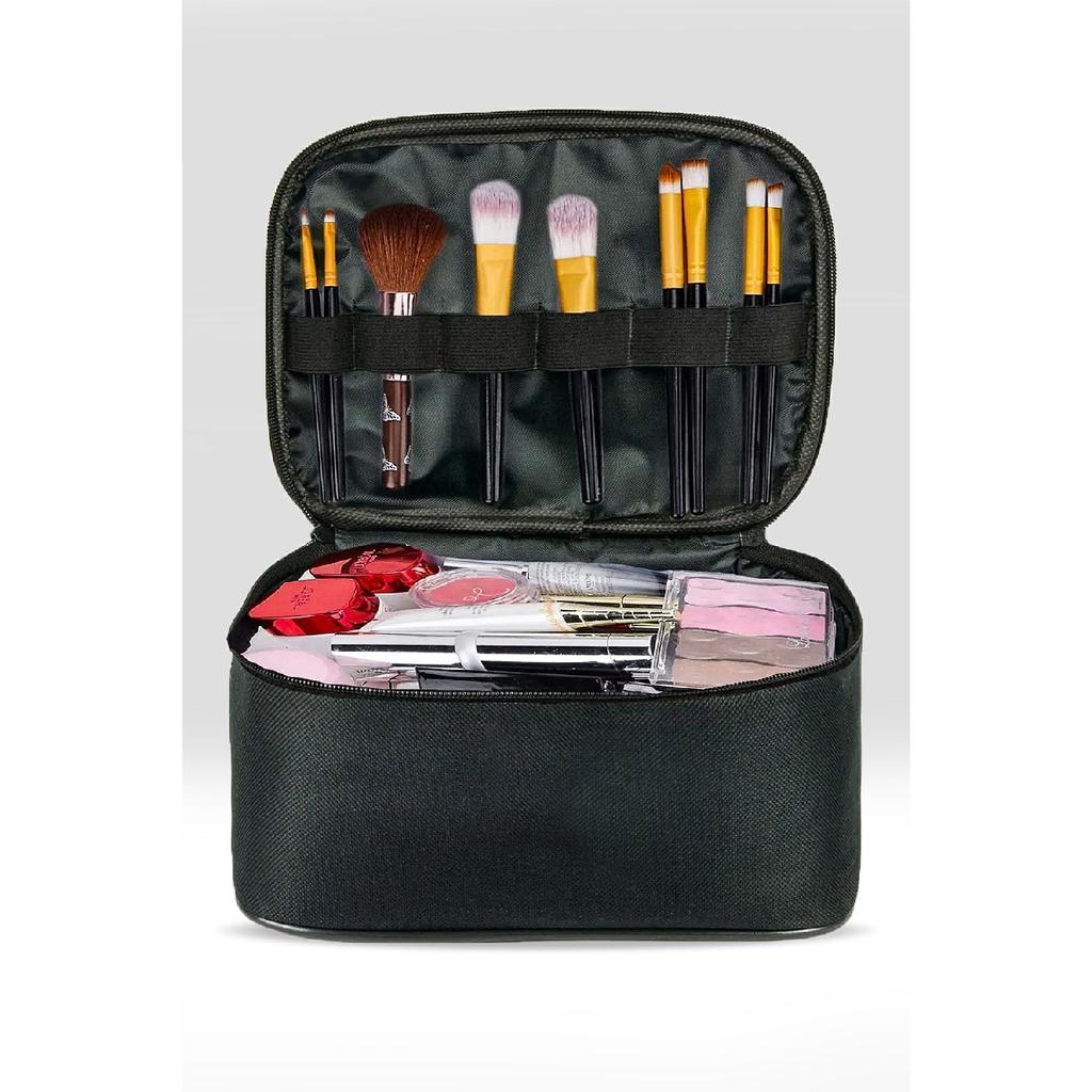 Женская косметичка с двумя большими отделениями, складной органайзер для путешествий, косметичка с вешалкой