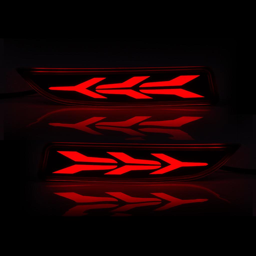 LED Rear Bumper Reflector Light For Toyota Avalon 2019 2020 2025 2025 Brake Warning Dynamic Turn Signal Auto Running Lamps 12V